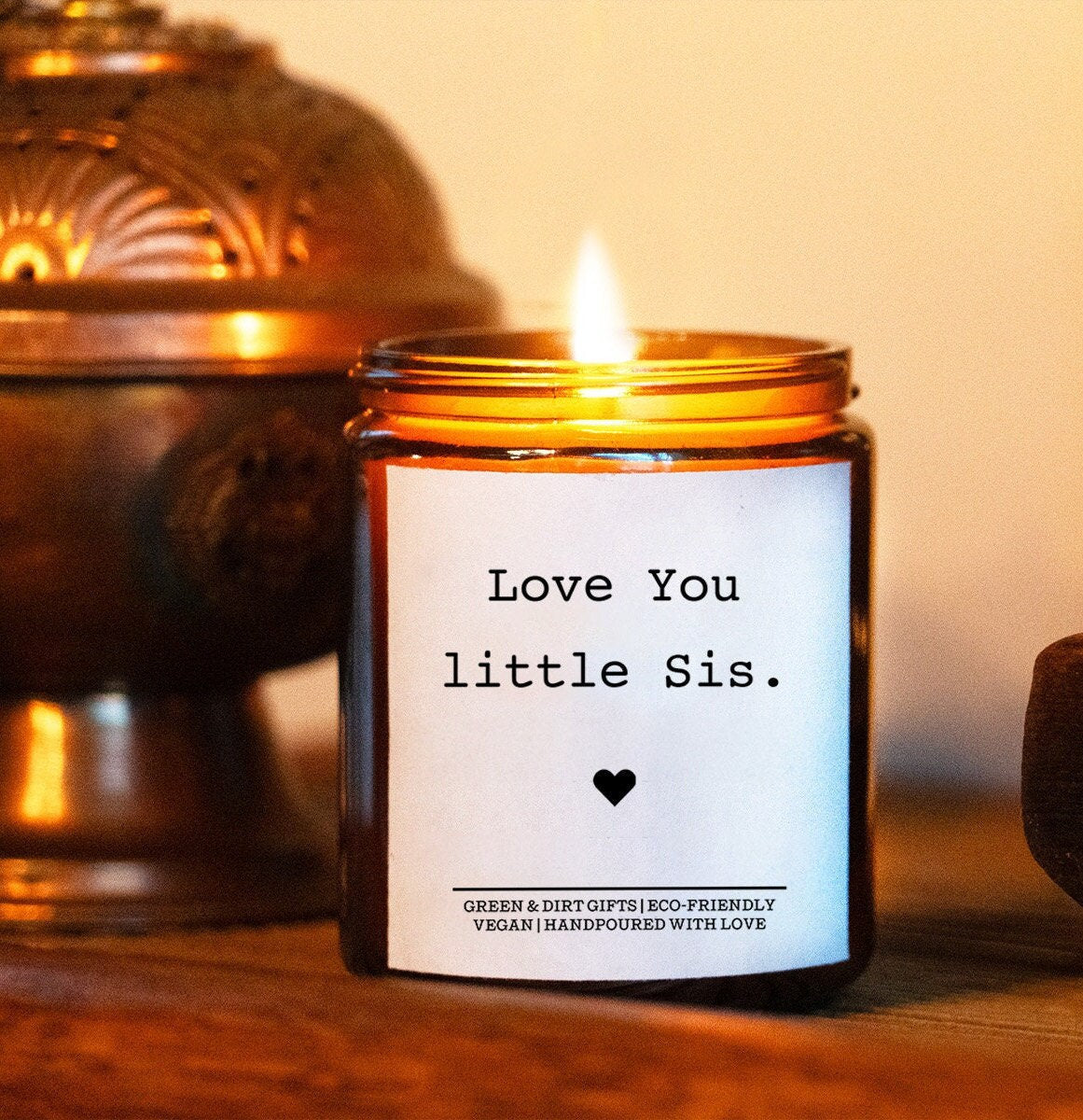 Little Sister Gift - 9oz Soy Candle, Sister Birthday Gift, Sister In Law Birthday Gift, Sister in Law Gift, From sister