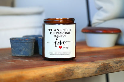 Teacher Gift -9oz Candle -Thank You For Helping Me Grow Gift, Graduation Gift, Teacher Gift Gift Box,Teacher Gifts Bulk