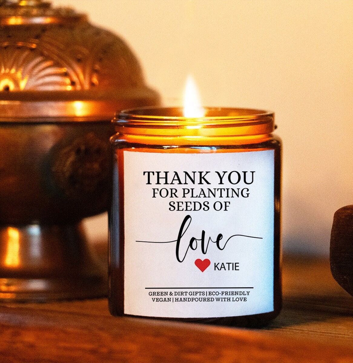 Teacher Gift -9oz Candle -Thank You For Helping Me Grow Gift, Graduation Gift, Teacher Gift Gift Box,Teacher Gifts Bulk