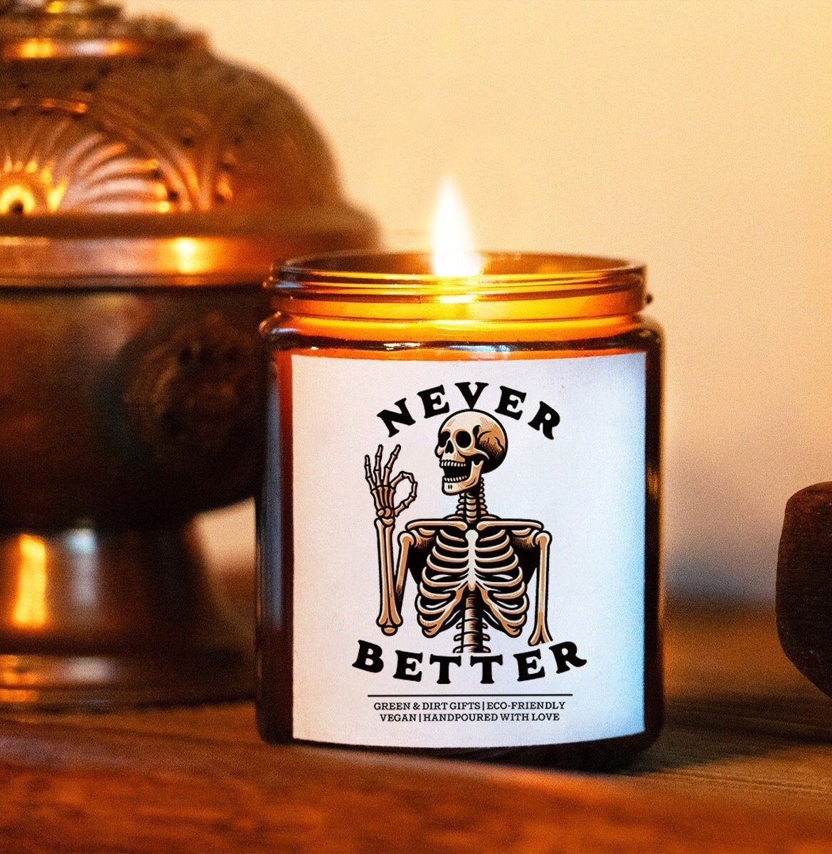 Never Better Self Care gift box -9oz Candle -Self Care Gift Box, Care Package For Her, Gift Baskets for Women, Get Well Soon, Funny Gift