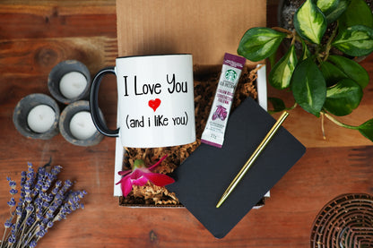 I Love You - 11oz Coffee Mug - Engagement Gift Box, Spa Gift Box, Newly Engaged Gift, Couples Gift Box, Engaged Gifts, anniversary gift